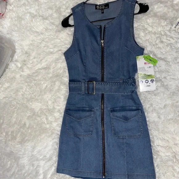 white christmas dresses Alexa Dress Indigo Denim main image 1
